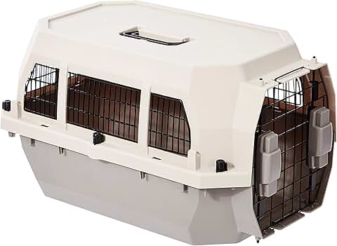 Hard-Sided Dog and Cat Travel Carrier, Beige