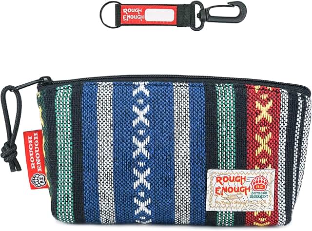 Small makeup bag with zipper for purse organizer