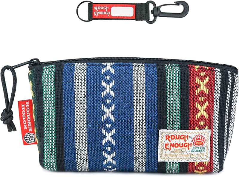 Small makeup bag with zipper for purse organizer