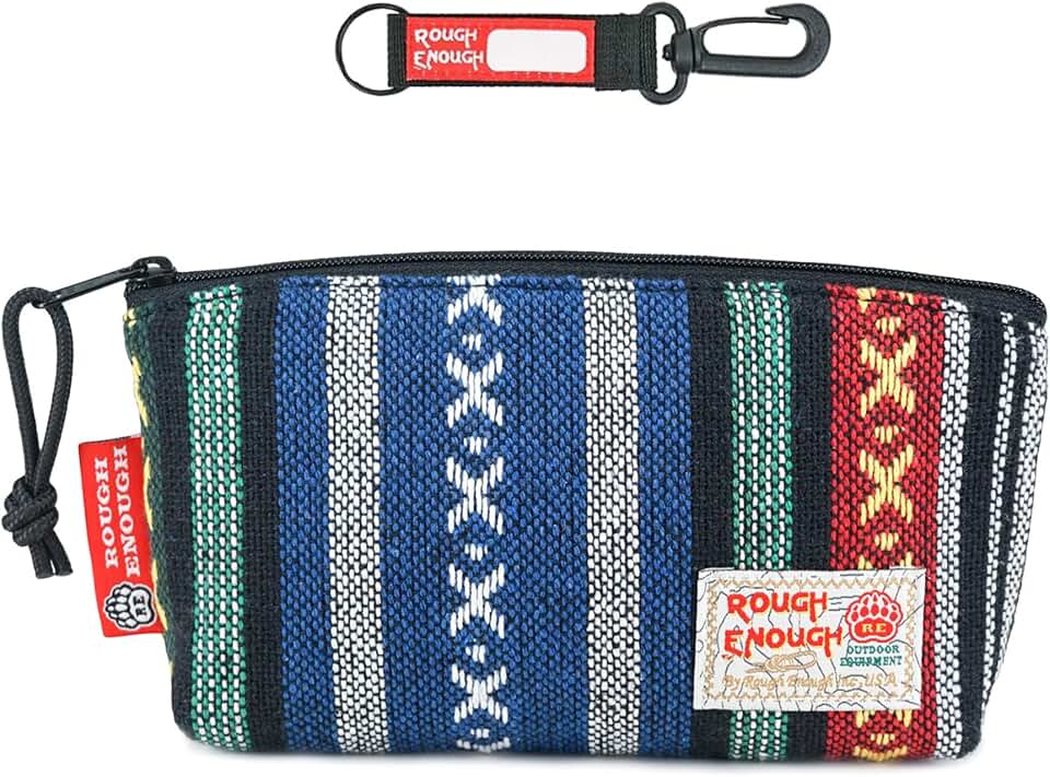 Small makeup bag with zipper for purse organizer