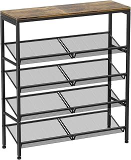 5-Tier Shoe Rack Organizer with Adjustable Shelves