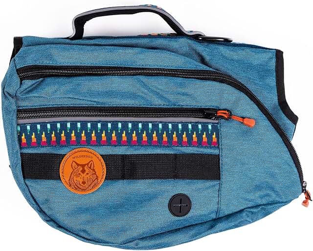 Dog Backpack with Harness, Pockets, and Leash Attachment