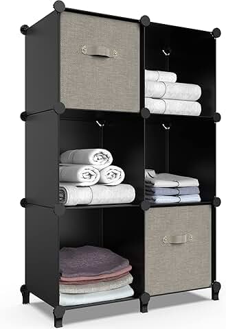 6-Cube Storage Organizer for Closet and Bedroom
