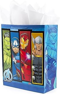 15-inch Avengers gift bag with tissue paper