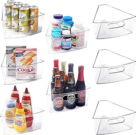Acrylic Spice Jars with Lids, Spoons, and Tray (3 Pack)