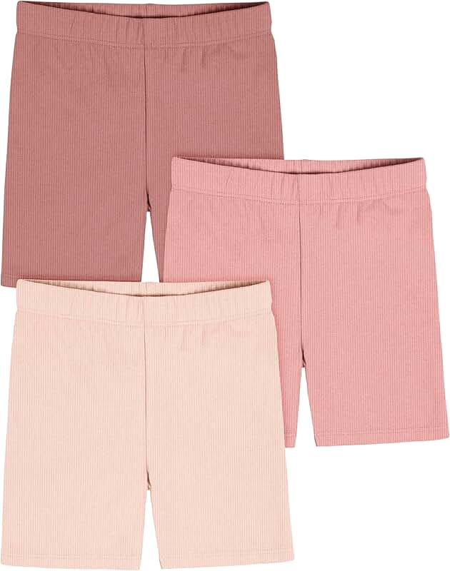 Baby Girls' Toddler 3-Pack Pull-On Shorts