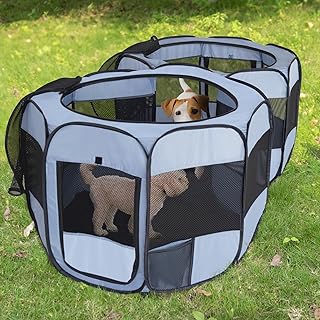 Portable 2-in-1 Playpen for Cats and Small Pets