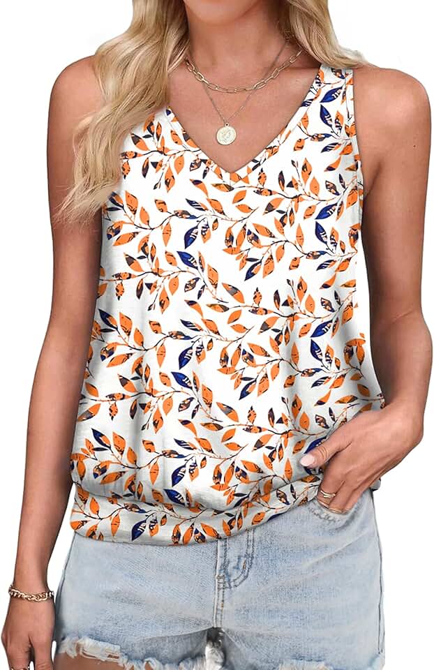 Women's V-Neck Casual Summer Tank Top