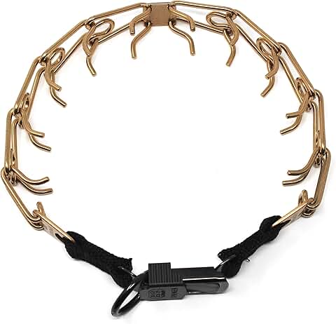 Dog Training Collar with Quick Release and Rounded Links