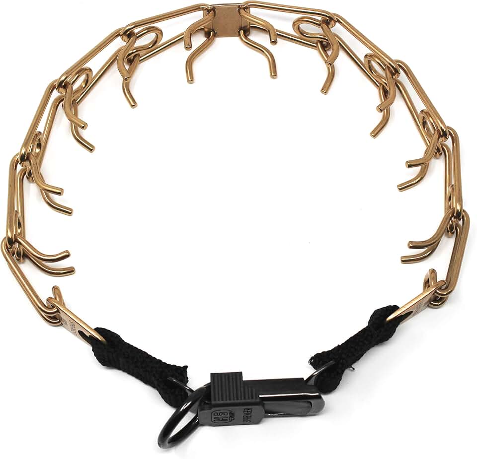 Dog Training Collar with Quick Release and Rounded Links