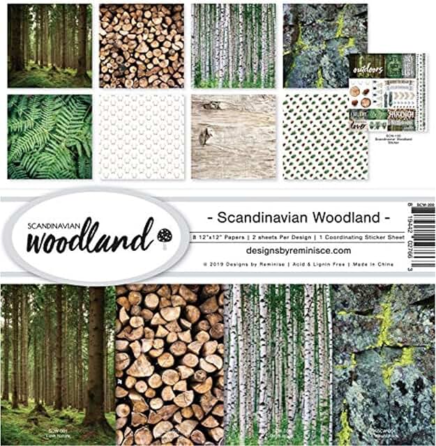 Scandinavian Woodland Scrapbook Collection Kit
