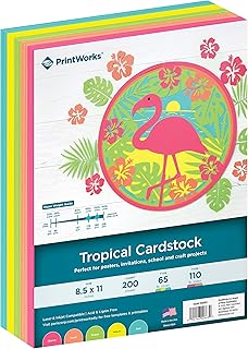 Tropical Cardstock, 8.5" x 11", 200 Sheets