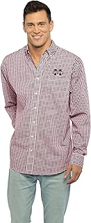 Men's Long Sleeve Gingham Check Button-Down Shirt