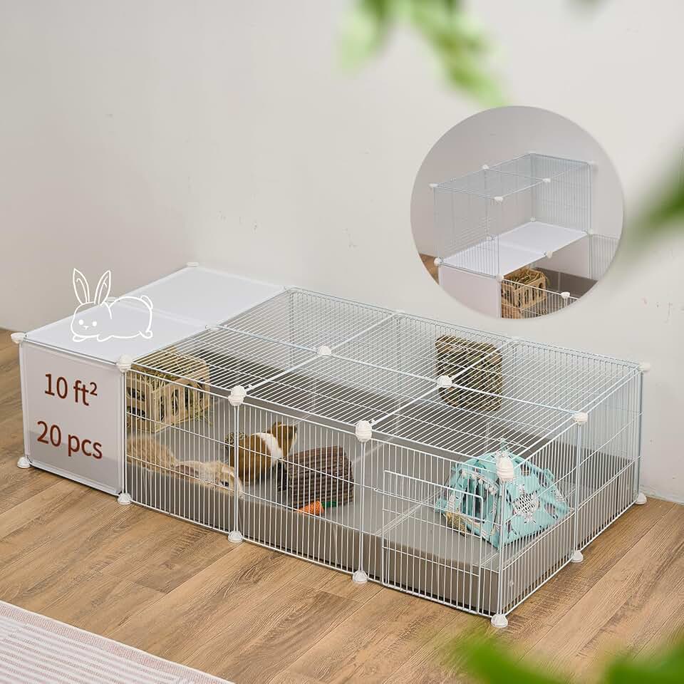 Large Guinea Pig Cage with Lid and Liner