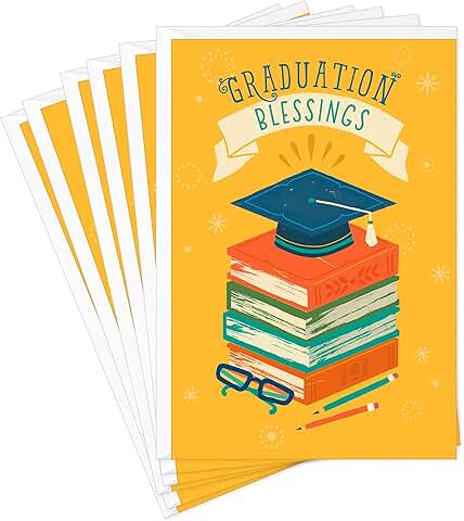 Religious Graduation Cards with Envelopes, Set of 6