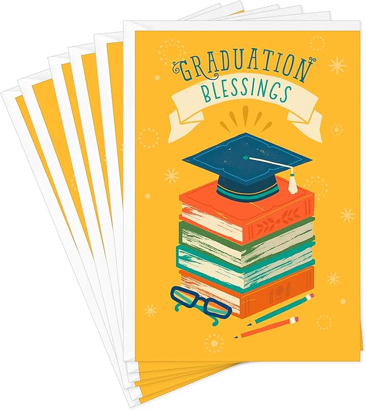Religious Graduation Cards with Envelopes, Set of 6