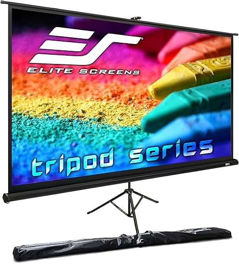 60-Inch Portable Tripod Projector Screen with Stand