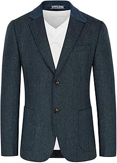 Men's Blue Tweed Wool Sport Coat