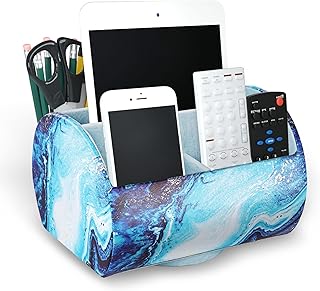 PU Leather 360° Rotating Remote and Office Organizer