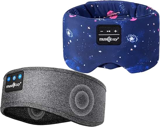Wireless Sleep Mask with Headphones and Adjustable Band