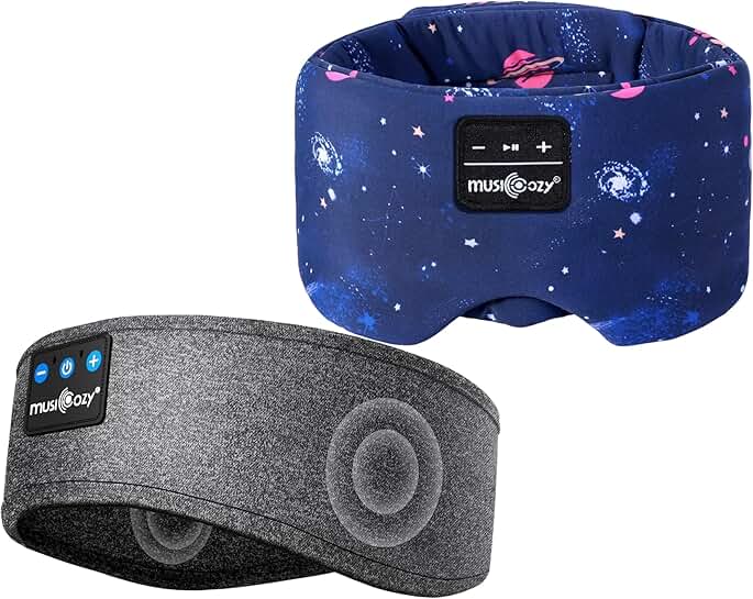 Wireless Sleep Mask with Headphones and Adjustable Band