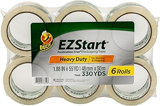 Clear Packing Tape Refills, 6 Rolls, 1.88 Inch x 55 Yards