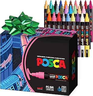 Set of 29 Medium Acrylic Paint Markers with Reversible Tips