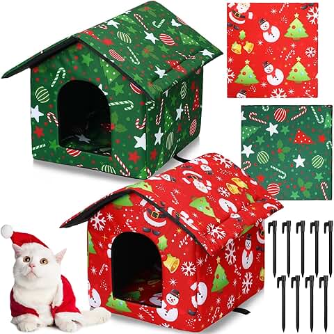 Outdoor Cat House for Winter and Pets