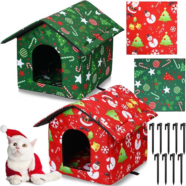 Outdoor Cat House for Winter and Pets