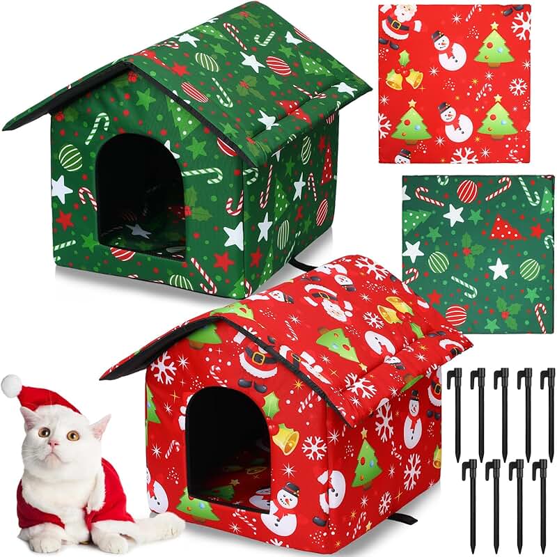 Outdoor Cat House for Winter and Pets