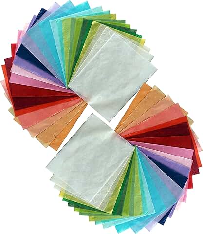 50 Sheets of Mulberry Paper for Art and Origami