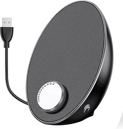 Portable USB Computer Speakers with Volume Control