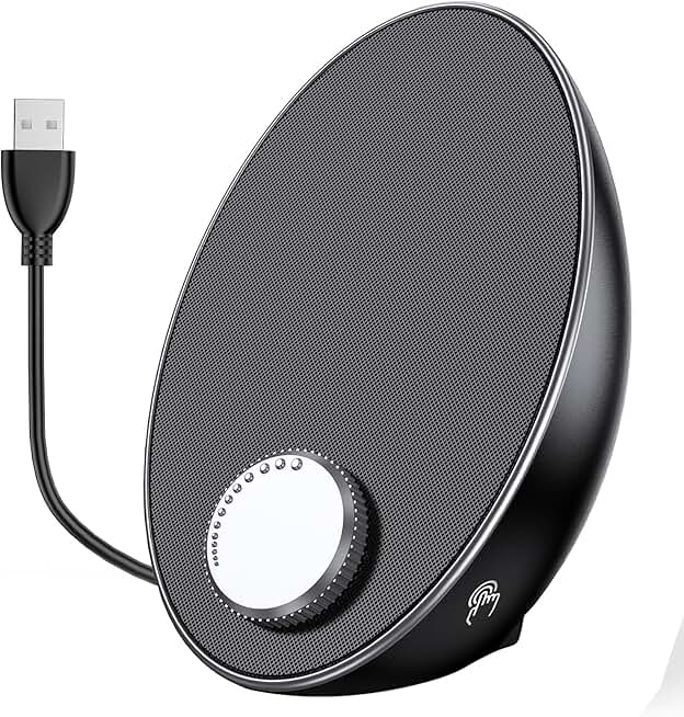 Portable USB Computer Speakers with Volume Control