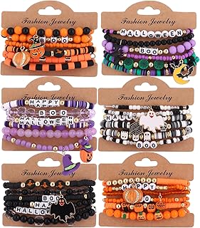 36-Piece Holiday Heishi Surfer Bracelets Set