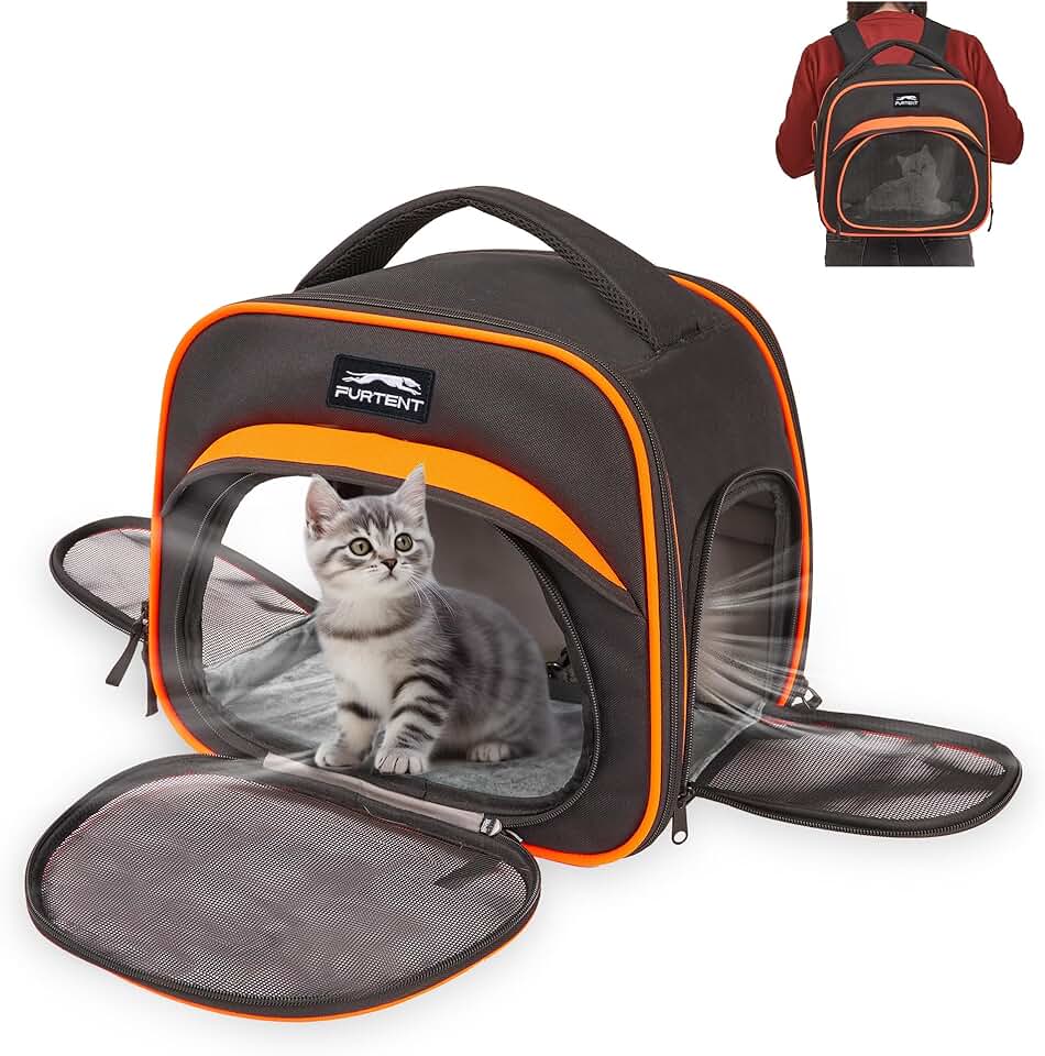 Breathable Cat Carrier Backpack for Small Pets