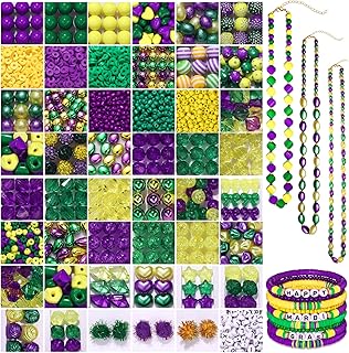 2300+ Mardi Gras Beads for Jewelry Making
