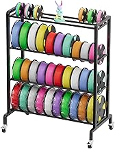 Heavy Duty 4-Tier 3D Filament Storage Rack with Wheels