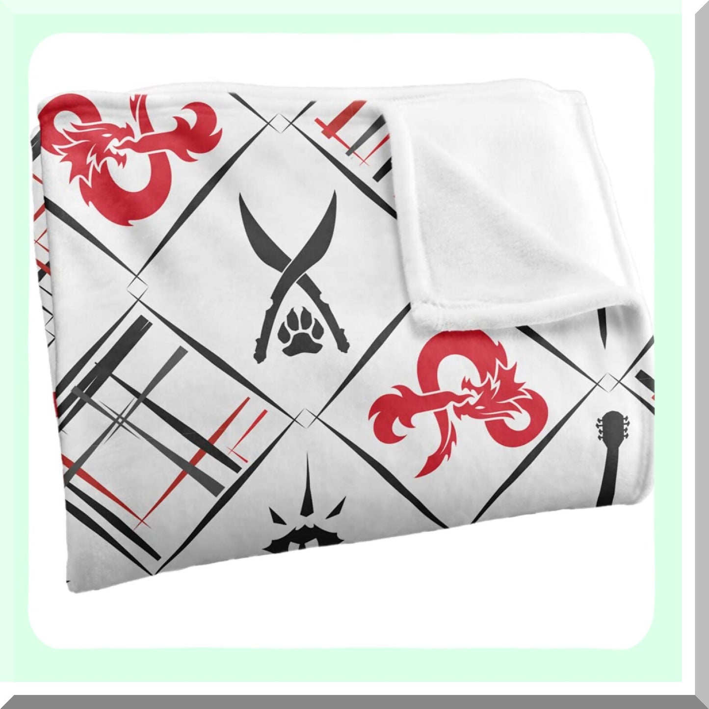 Epic Quest D20 Silky Soft Throw Blanket - Ultimate Comfort for Dungeons & Dragons Fans