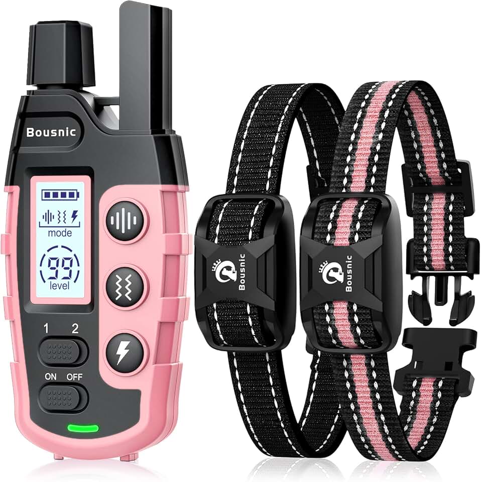 Dog Training Collar for Two Dogs, Waterproof, Remote