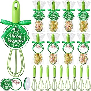 12-Piece 10-Inch Christmas Stainless Steel Whisk Set