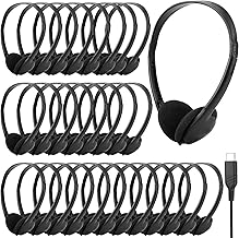 Bulk Pack of 25 USB C Headphones for Classroom Use
