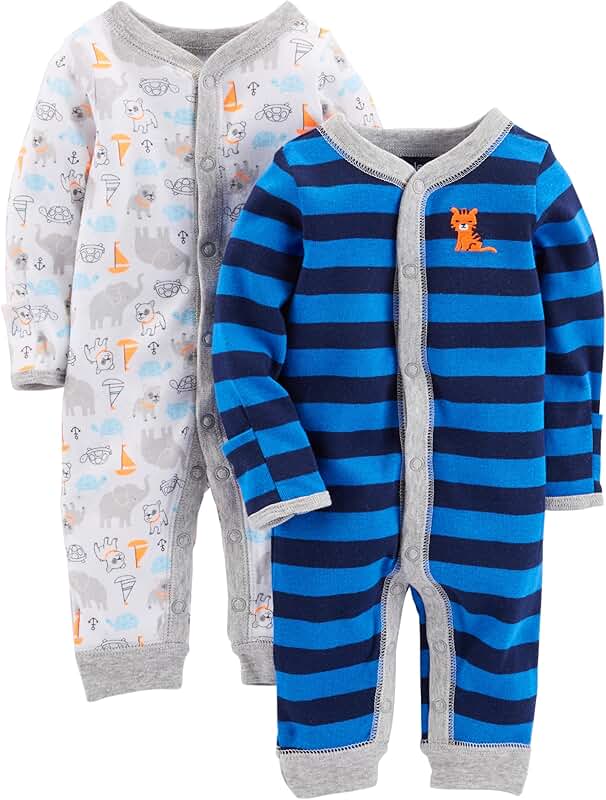 Baby Boys Cotton Sleep and Play Set