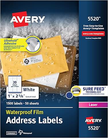 Waterproof Printable Address and Shipping Labels Bundle