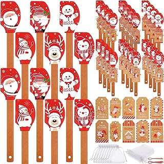 24 Christmas Silicone Spatula Sets for Baking and Cooking