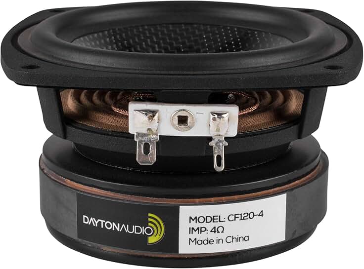 4.5-inch Woven Carbon Fiber Midwoofer, 4 Ohms