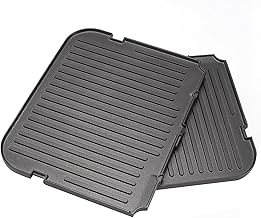 Reversible Grill and Griddle Plate for Kitchen Appliance