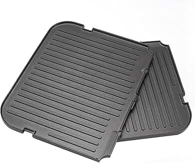 Reversible Grill and Griddle Plate for Kitchen Appliance