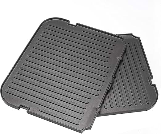 Reversible Grill and Griddle Plate for Kitchen Appliance