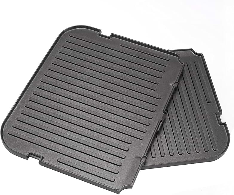 Reversible Grill and Griddle Plate for Kitchen Appliance