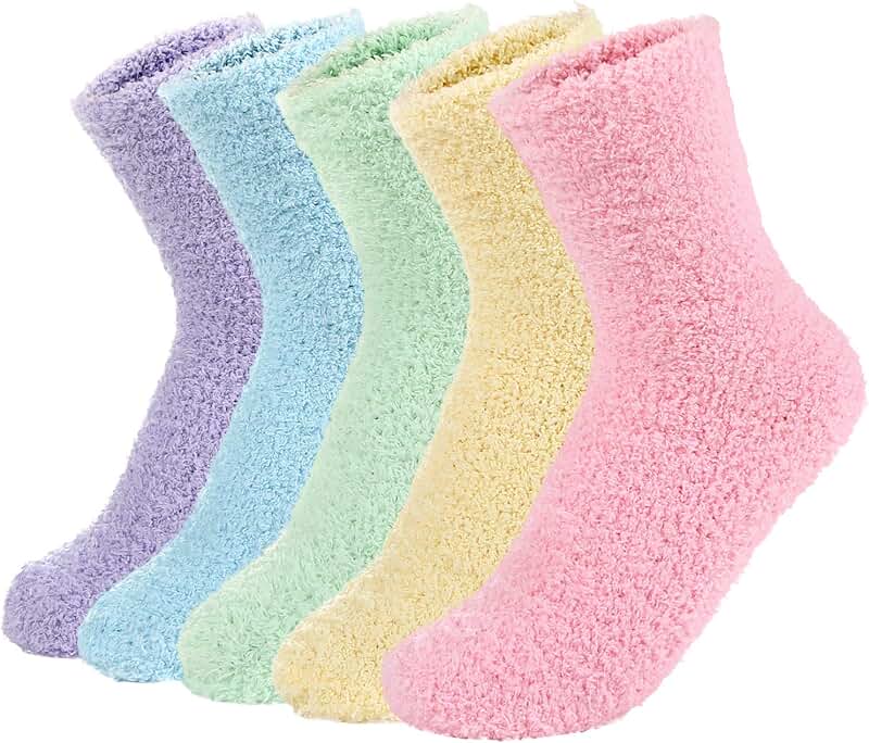 Soft and Warm Fuzzy Socks for Women
